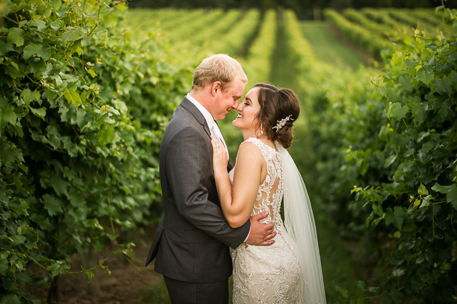 Vineyard wedding portraits