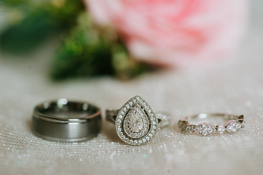 Shiny wedding rings